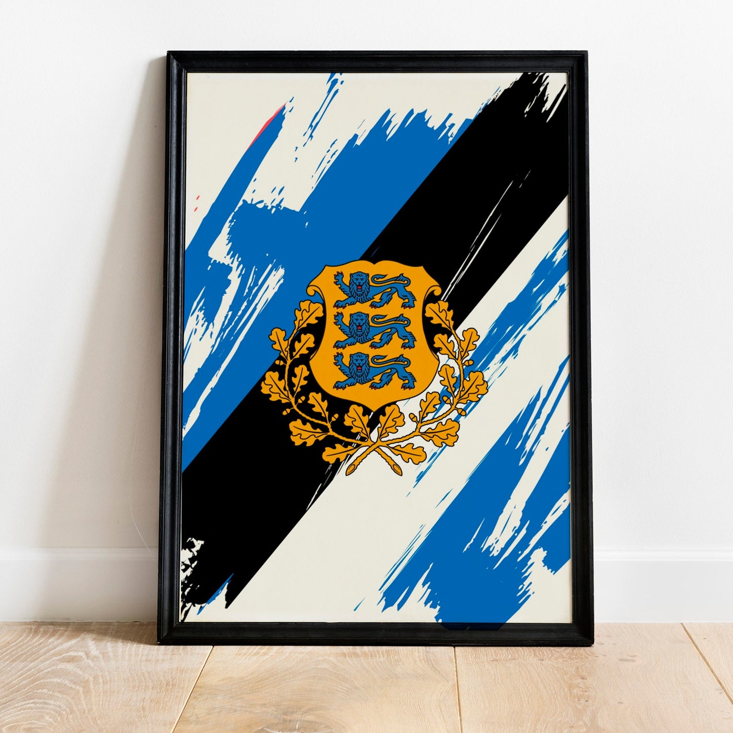 Estonia Flag Print | Estonia Poster | Estonia Wall art print | Estonia Home Decoration | Unframed