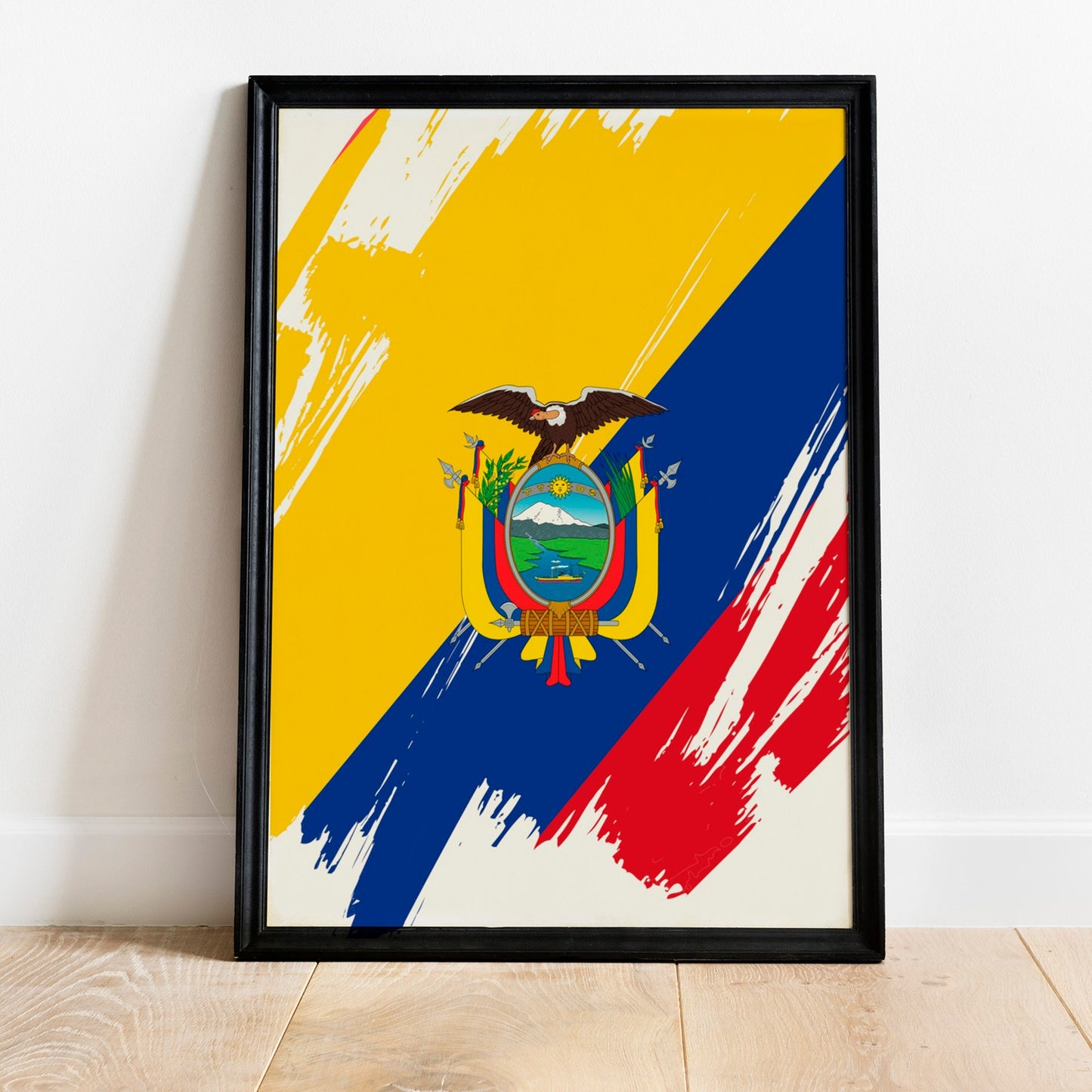 Ecuador Flag Print | Ecuador Poster | Ecuador Wall art print | Ecuador Home Decoration | Unframed