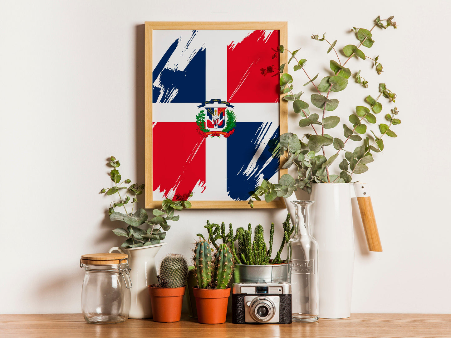 Dominican Republic Flag Print | Dominican Republic Poster | Dominican Republic Wall art print | Unframed