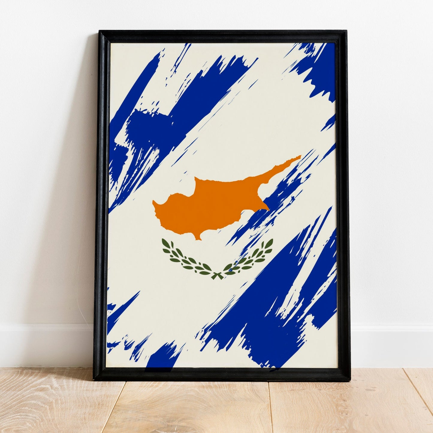 Cyprus Flag Print | Cyprus Poster | Cyprus Wall art print | Cyprus Home Decoration | Unframed