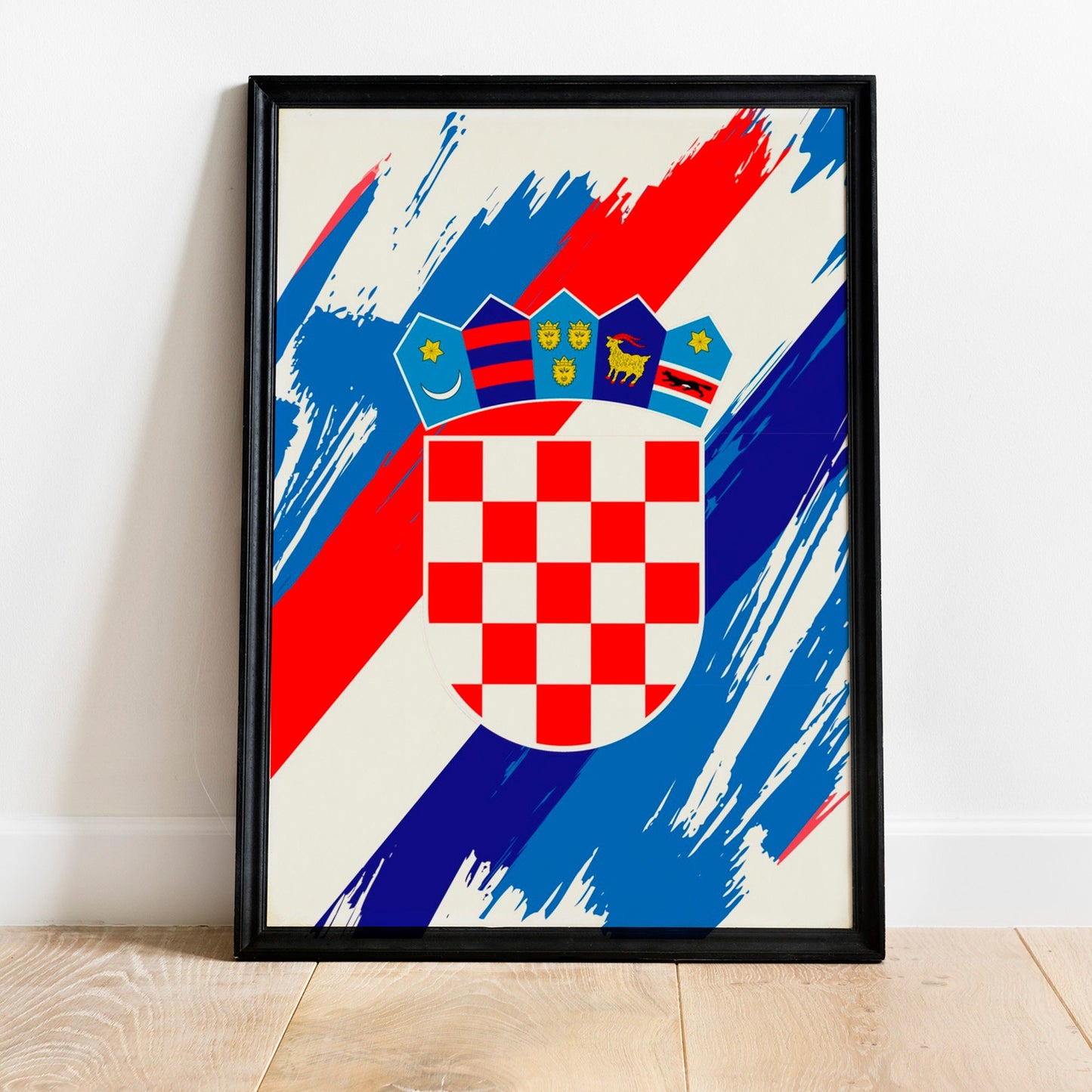 Croatia Flag Print | Croatia Poster | Croatia Wall art print | Croatia Home Decoration | Unframed