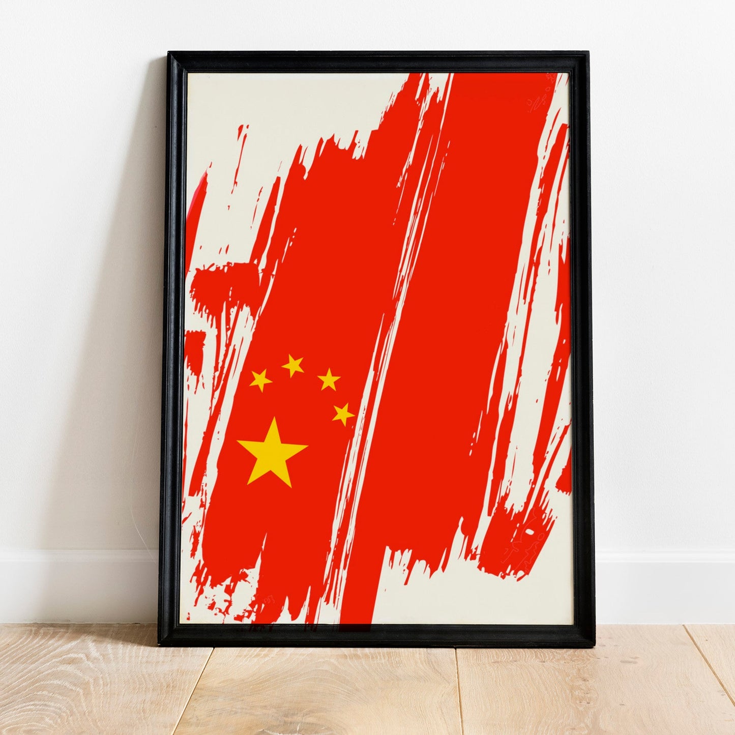 China Flag Print | China Poster | China Wall art print | China Home Decoration | Unframed