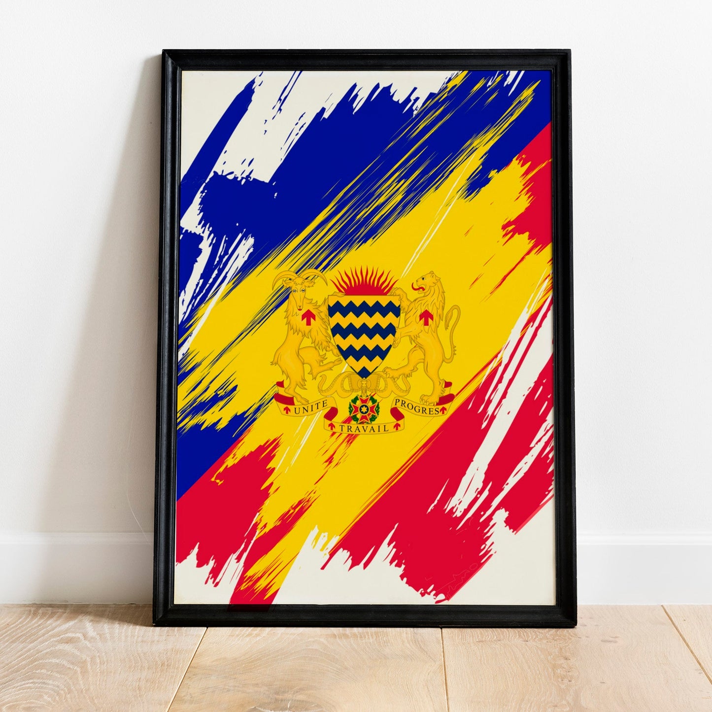 Chad Flag Print | Chad Poster | Chad Wall art print | Chad Home Decoration | Unframed