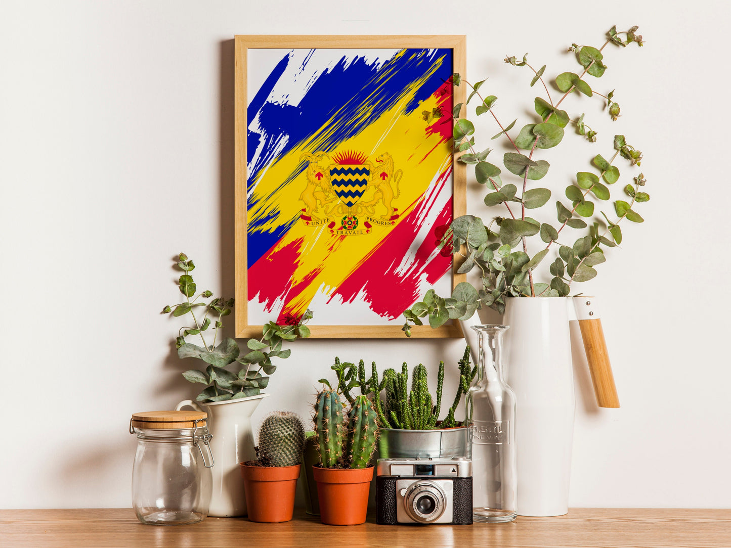 Chad Flag Print | Chad Poster | Chad Wall art print | Chad Home Decoration | Unframed