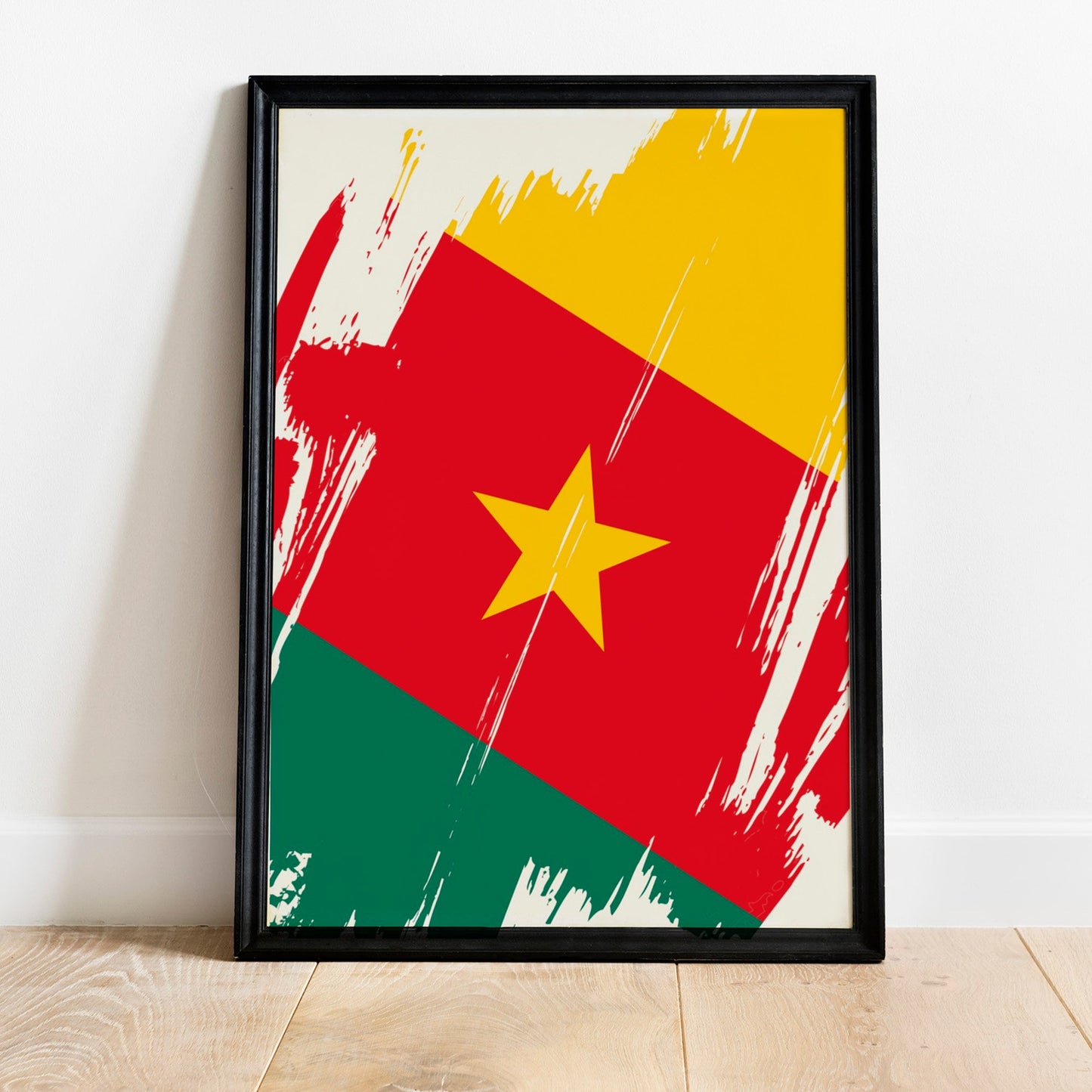 Cameroon Flag Print | Cameroon Poster | Cameroon Wall art print | Cameroon Home Decoration | Unframed